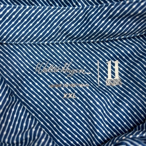 Walter Hagen Shirt Mens XXL Golf Polo Short Sleeve Vibrant Bold Bright Blue - Picture 4 of 5